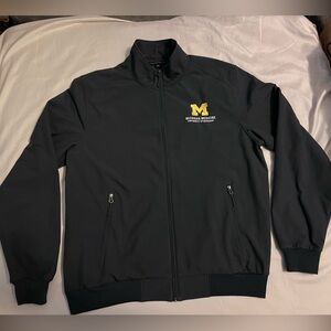 018: U of M Michigan Medicine Port Authority Gray Dark Smoke Soft Shell Jacket